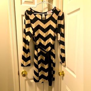Chevron Print Boutique Dress Size large